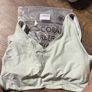 Coral Reef Women's Bikini Top - Cream